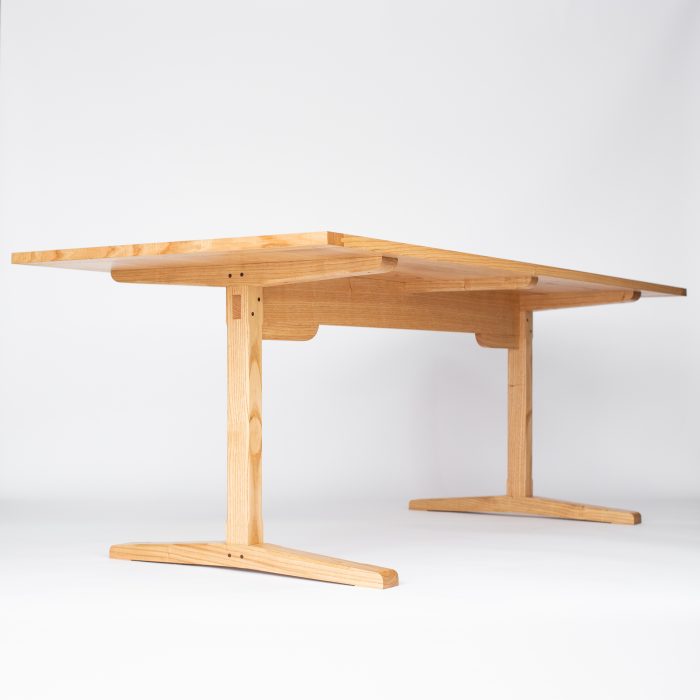mesa comedor madera maciza castaño